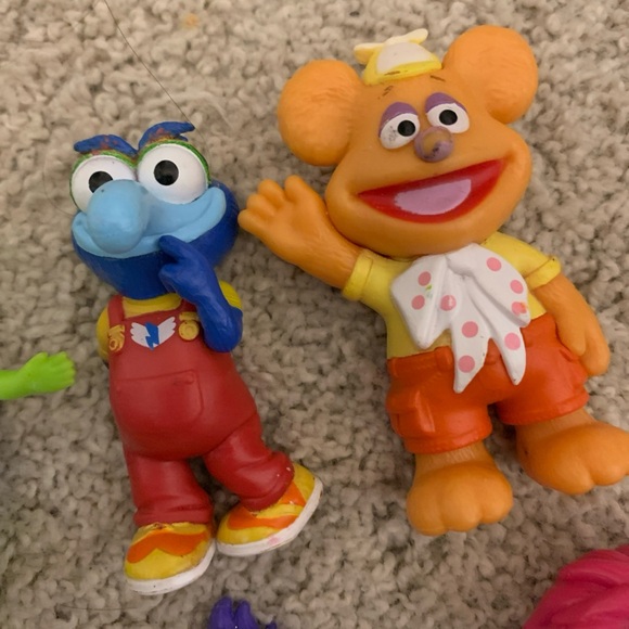 Muppet Babies Figures Lot Of 6, Kermit, Piggy, Gonzo, Fozzie, Animal, Summer - Picture 3 of 10